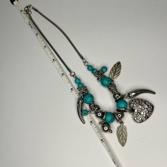 8” Boho silver toned necklace - Picture 6 of 9